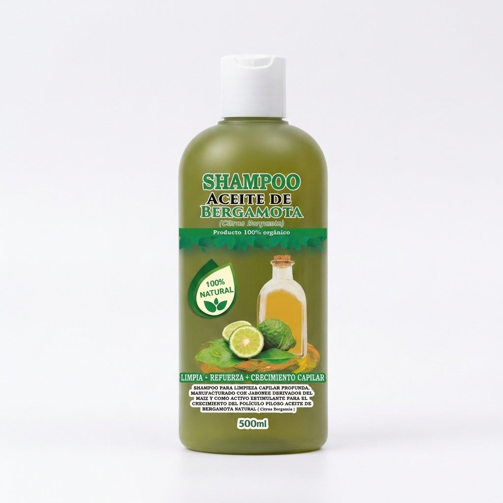Shampoo Aceite de Bergamota 500 ml.