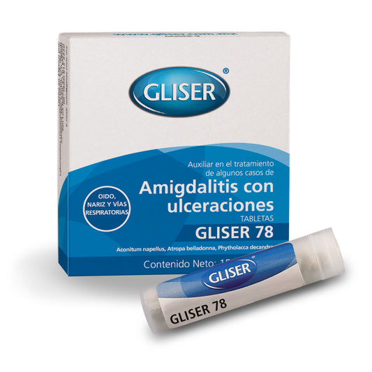 Gliser 78 Amigdalitis con Ulceraciones